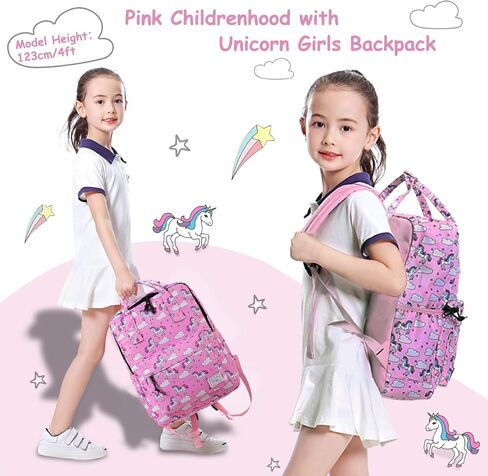Kasqo Kids Backpack, Lightweight Toddler Backpack Children Bookbag for Preschool Kindergarten with Chest Strap in Kuwait