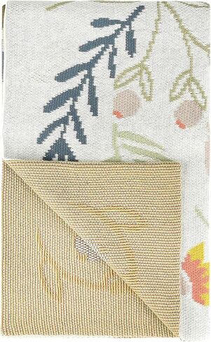 Creative Co-Op 40" L x 32" W Cotton Knit Baby Bee Blanket, Multicolor in Saudi Arabia