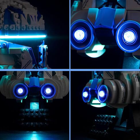 مجموعة إضاءة LED من VONADO لمجموعة خوذة Lego Captain Rex 75349، إضاءة DIY متوافقة مع خوذة Lego Star Wars 75349 (بدون نموذج Lego)، أضواء إبداعية لسلسلة Lego Helmet 2023 in Saudi Arabia