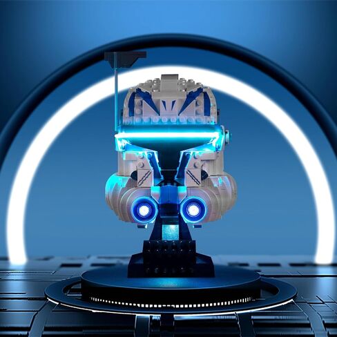 مجموعة إضاءة LED من VONADO لمجموعة خوذة Lego Captain Rex 75349، إضاءة DIY متوافقة مع خوذة Lego Star Wars 75349 (بدون نموذج Lego)، أضواء إبداعية لسلسلة Lego Helmet 2023 in Saudi Arabia