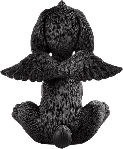 JFSM INC. Bereavement Memorial Brown Bunny Rabbit Angel Figurine with Angel Wings Bunny Loss Sympathy Gift - Happy Bunny Collection in Kuwait