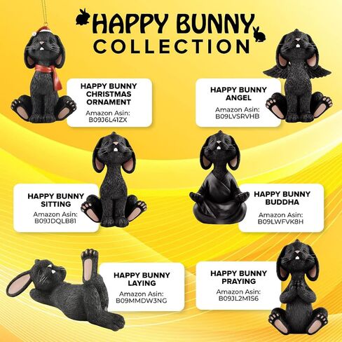 JFSM INC. Bereavement Memorial Brown Bunny Rabbit Angel Figurine with Angel Wings Bunny Loss Sympathy Gift - Happy Bunny Collection in Kuwait