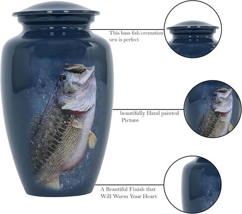 ذكريات محبة لحرق جثث الأسماك للرماد | مشاركة لتذكر الجرار التذكارية المفقودة لشخص عزيز عليك مع حقيبة مخملية in Kuwait