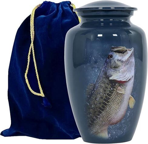 ذكريات محبة لحرق جثث الأسماك للرماد | مشاركة لتذكر الجرار التذكارية المفقودة لشخص عزيز عليك مع حقيبة مخملية in Kuwait