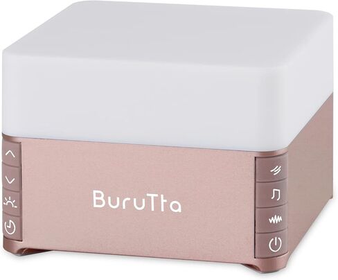 جهاز Burutta Sound Machine ذو الضوضاء البيضاء مع 39 صوتًا مهدئًا و30 مستوى من الصوت، والتي يمكن أن تحسن النوم. آلة الضوضاء المحمولة للأطفال والكبار (فضي) in Kuwait