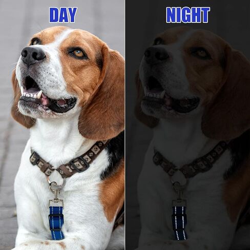 10 Pcs Dog Safety Collar Clips - Adjustable Reflective Nylon Dog Collar Connectors - Double Ended Backup Clasp Leash for Dog - Collar Harness Connector - Pet Safety Supplies in Kuwait