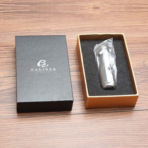 G GALINER ولاعة السيجار 4 شعلة نفاثة لهب أحمر غاز البوتان السائل قابل للتعديل ولاعة السيجار مع قاطع لكمة السيجار in Kuwait