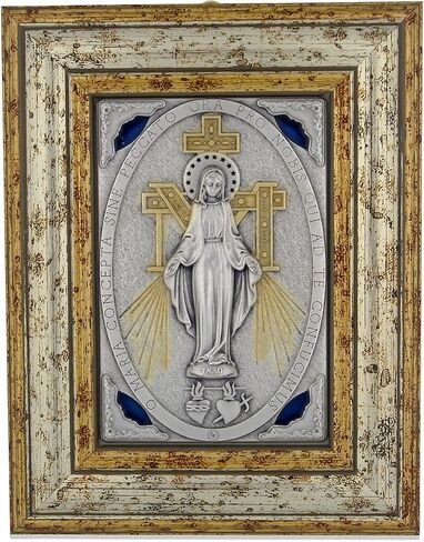 Venerare 5.5" x 4" Framed Miraculous Medal Wall Shrine in Saudi Arabia