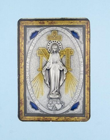 Venerare 5.5" x 4" Framed Miraculous Medal Wall Shrine in Saudi Arabia