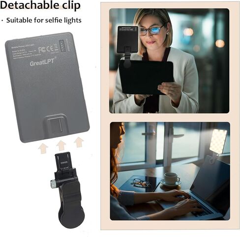 مشبك GreatLPT لإضاءة السيلفي، مشبك قابل للفصل لإضاءة Newmowa، مشبك إضاءة للهاتف لإضاءة NEEWER in Kuwait