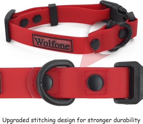 Waterproof Adjustable Dog Collar for Small Medium Large Dogs Comfort Sturdy Odor Proof Easy Clean with Quick Release Buckle（Pink Peacock Large） in Saudi Arabia