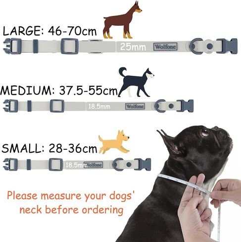 Waterproof Adjustable Dog Collar for Small Medium Large Dogs Comfort Sturdy Odor Proof Easy Clean with Quick Release Buckle（Pink Peacock Large） in Saudi Arabia