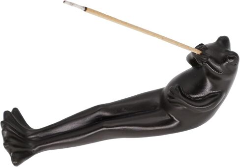 حامل البخور الضفدع من Memeyou للعصي حامل عصا البخور مبخرة الضفدع مبخرة لطيفة مصنوعة يدويًا من الراتنج حامل رائع كبير جميل للتدخين هدية ضفدع لديكور المنزل والمكتب in Kuwait