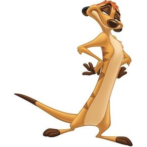 4 Inch Timon Meercat Lion King Movie Animal Removable Peel Self Stick Adhesive Vinyl Decorative Wall Decal Sticker Art Kids Room Home Decor Girl Boy Children Bedroom 3 x 4 inch Tall in Kuwait