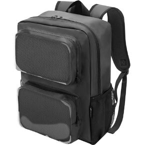 باكماكسي شنطة ظهر ايتا ايتا مع شاشة شفافة مزدوجة بدبابيس، شنطة ظهر متعددة الاغراض، شنطة عرض دبابيس مع حشوة لعرض دبابيس الانيمي in Kuwait