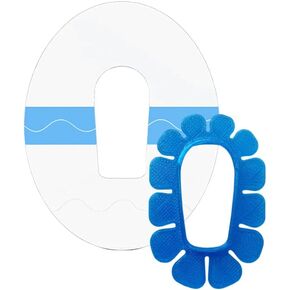 رقعة لاصقة G6 من Dexcom - 40 قطعة رقعة G6 غير مرئية مقاومة للماء ودرع بلاستيكي واحد لـ G6 (وردي) in Kuwait