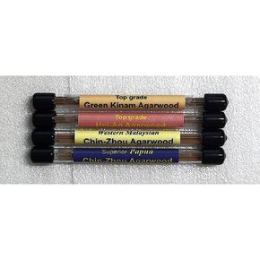 [Bosen] Aloeswood Incense Sample Pack #7-4 Tubes Set-[Top Grade Green Kinam +Top Grade Hoi-an +Superior Western Malaysian Chin-Zhou +Superior Papua Chin-Zhou Agarwood] - AIS437 in Saudi Arabia