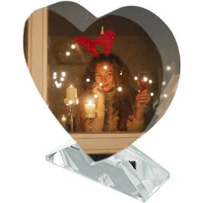 Ismosm Sublimation Blanks Crystal Tabletop Decor Decorative Signs Plaques Custom Photo Frame DIY Picture Frame (Blank - Rectangle)