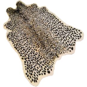 Cow Print Rug，3.6Wx2.5L Feet Faux Cowhide Skin Rug Animal Printed Area Rug Carpet for Bedroom,Home Office, Livingroom