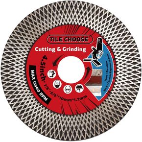 Solidure 4.5" Tile Saw Blade,Grinding Tile Blade for Cutting and Grinding Porcelain Tile Granite Marble in Kuwait