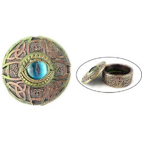 صندوق تمثال تنين من اينت ات نايس، صندوق تنين قابل للتجميع، ديكور خيالي من العصور الوسطى لهواة جمع التنين، صندوق حلي، فضي، 4.5 (طول) × 3.25 (عرض) × 4 (ارتفاع) in Kuwait