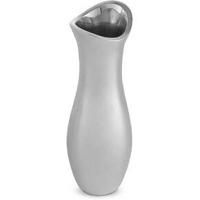 Nambe Stryker Flower Vase | 13Inch | Vases for Centerpiece Table Home Indoor Desk Dcor | Mid Century Modern Style Vase for Wedding Housewarming Gift | Made of Metal Alloy in Saudi Arabia