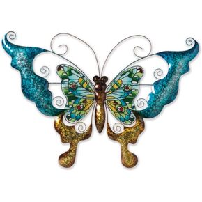 Gerson International Butterfly Wall Decor, Metal & Glass, 28.1-inch Length in Kuwait