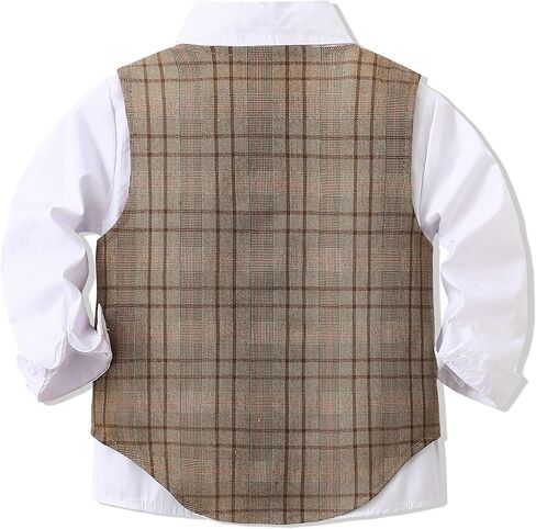 Baby Boys' 4-Piece Set with Dress Shirt, Vest, Pants, and Tie in Saudi Arabia