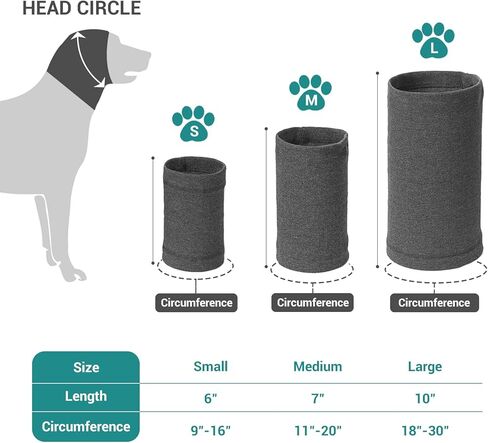 غطاء أذن شتوي للكلاب من LESYPET، غطاء أذن مهدئ للكلب، غطاء رأس لآذان القطط الهادئة لتخفيف القلق، حماية من الضوضاء، التزيين، مقاس صغير in Kuwait