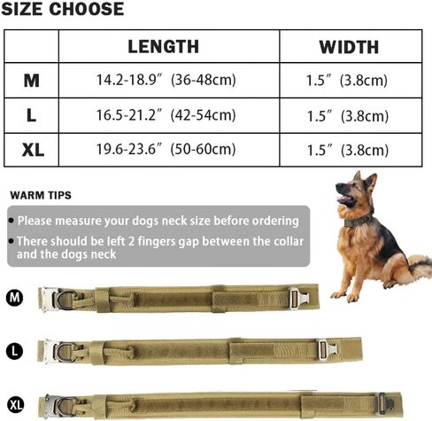 DoggieKit Tactical Dog Collar Adjustable Nylon Military Dog Collars with Heavy Duty Metal Buckle and Control Handle for Dogs Walking Training (Large, Pink) in Kuwait