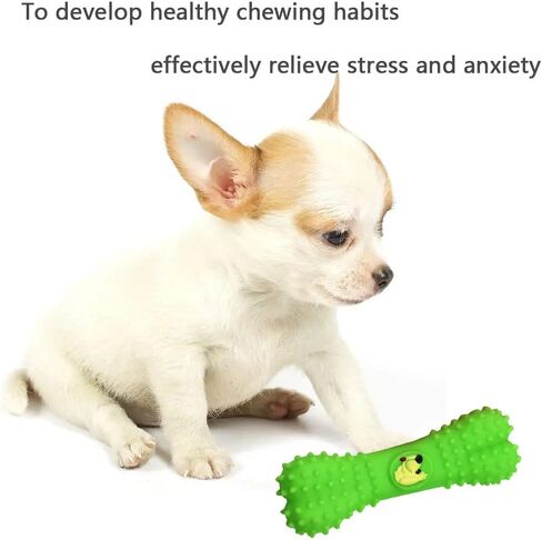 HUAZEXINX ألعاب تسنين الكلاب، ألعاب تسنين الجرو، ألعاب مضغ للكلاب، لعبة تنظيف أسنان الكلاب غير الصعبة، تصدر صوت صرير للمضغ العدواني، صغير متوسط ​​(لون عشوائي) in Kuwait