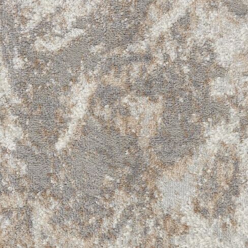 Nourison Elation Abstract Ivory Grey 7'10" x 9'10" Area -Rug, Easy -Cleaning, Non Shedding, Bed Room, Living Room, Dining Room, Kitchen (8x10) in Saudi Arabia