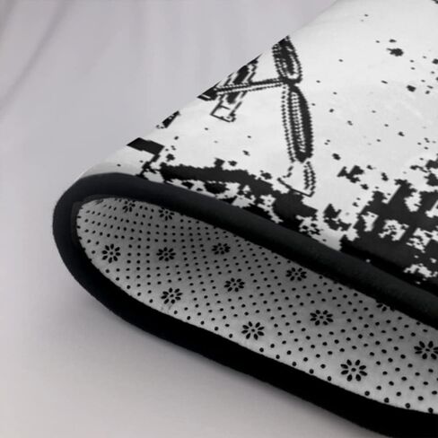 Three Floating Sharks Area Rug Throw Rugs for Living Room Bedroom Apartment Dorm Home Decor Non-Slip Floor Mat Carpet Kitchen Mats 5'3''x4', Blue in Kuwait