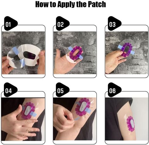 Dexcom G6 Adhesive Patches-40pack Invisible Waterproof G6 Overpatch and 1pack Plastic Shield for G6 (Pink) in Kuwait