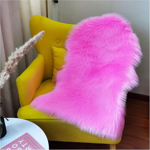 Faux Sheepskin Fur Fuzzy Furry Rugs, 2x3 Ft Rectangle Small White Furry Rugs, Bedside Fluffy Area Rug Fur Rugs for Bedroom, Living Room, Dorm Room, Photography in Saudi Arabia