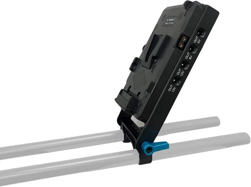 لوحة بطارية Supfoto V-Mount 15 مم، مزود طاقة بقاعدة تثبيت على شكل V مع D-Tap ومخرج USB، بطارية دمية DMW-BLF19 لكاميرات باناسونيك GH3/GH4/GH5/GH5S in Kuwait