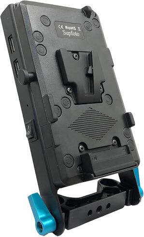 لوحة بطارية Supfoto V-Mount 15 مم، مزود طاقة بقاعدة تثبيت على شكل V مع D-Tap ومخرج USB، بطارية دمية DMW-BLF19 لكاميرات باناسونيك GH3/GH4/GH5/GH5S in Kuwait