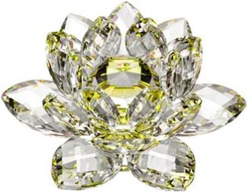 أملونج كريستال هيو انعكاس زهرة اللوتس مع صندوق هدية، 3 بوصة، أحمر in Kuwait