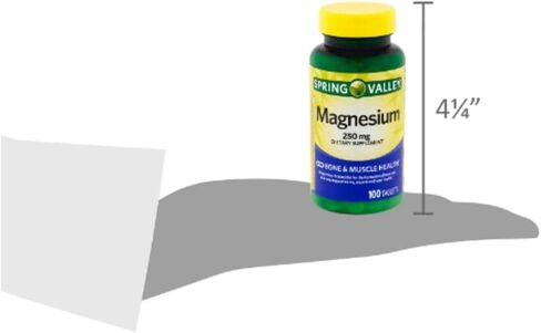 سبرينج فالي مغنيسيوم 250 ملجم، 100 قرص + ملصق منزلي من إس تي إس. in Kuwait