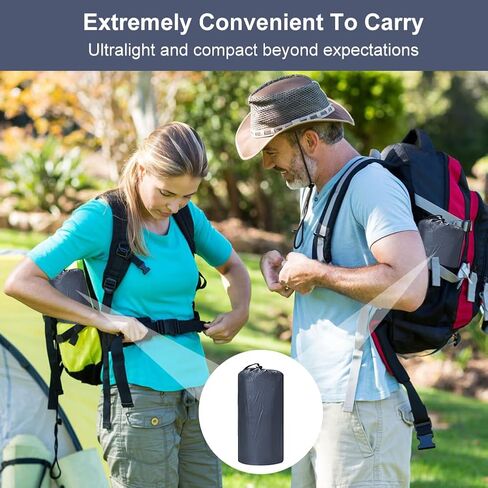 Ukontagood 2 Pack Sleeping Pad Ultralight Inflatable Sleeping Pad for Camping & Hiking, Self-Inflating Extra-Thick Airpad for Outdoor, Backpacking (Navy Blue) in Kuwait
