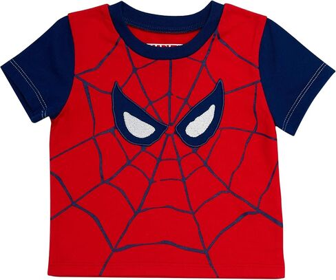 Spiderman Baby Boys 4 Piece Clothing Set - Onesie, Shorts, T-Shirt, and Jogging Pants - Superhero Style for Your Little Hero! in Saudi Arabia