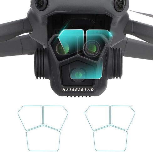 Craznick Lens Screen Protector for Dji Mavic 3 Pro/Mavic 3 Pro Cine Drone 9H HD Tempered Glass Screen Protector Film Anti-Scrach Anti-Fingerprint Anti-Bubble Anti-Dust 2 Set in Saudi Arabia