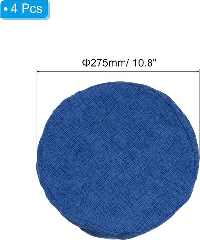 PATIKIL Round Bar Stool Cover, 4 Pack Washable Elastic Stool Cushion Cover for Diameter 12"-14" Chair, Khaki in Saudi Arabia
