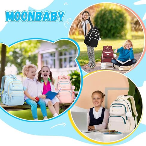 MOONBABY Girls Backpack for School Kawaii Book Bag for Kids Teens Adult Pink (with Furry Decoration) in Kuwait