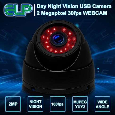 1080p Day Night Vision USB Camera IR Infrared Webcam with Dome Housing Home Surveillance CCTV PC Camera for Computer Mini UVC USB2.0 Waterproof USB with Camera Indoor Outdoor High Speed Camera in Saudi Arabia