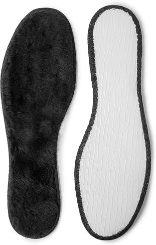 Arctic Lambskin Winter Shoe Insoles Set, 3 Pairs of Soft Bristle and Cotton Edge Shoe Inserts for Men & Women, Very Warm, 3 Pair Set, by Kaps (39 EUR / L8 US) in Saudi Arabia
