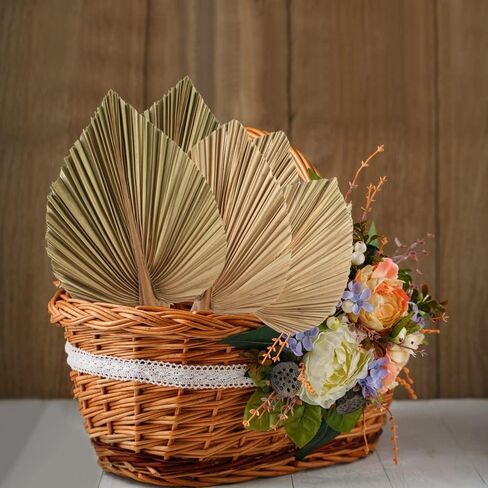 HAIOPS Dried Palm Leaves 6PCS Natural Tropical Dry Palm Spear Home Decor Kit in Kuwait