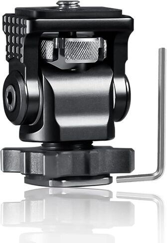 ذراع سحري ذو كرة مزدوجة F1TP متعدد الوظائف مع برغي 1/4 بوصة ومحول رأس خيوط 3/8 بوصة - مثالي لتركيب الدراجات النارية، وكاميرات الحركة، وDSLRs، والشاشات، وكاميرات الفيديو in Kuwait