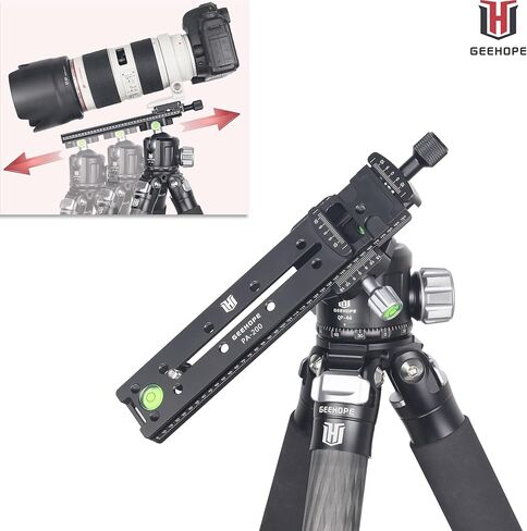 لوحة طويلة سريعة الفك PA-200 من جيهوب 0.79 انش/200 ملم اركا سويسري عالمي قياسي مشبك معدني منزلق لعدسات كاميرا دي اس ال ار للتصوير البانورامي ماكرو وعدسة كاميرا دي اس ال ار ثلاثي القوائم براس كروي in Kuwait