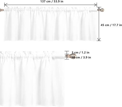 ZFRXIGN Van Gogh Starry Night Valances for Windows Curtain Rod Pocket Curtains Garden Dorm Decorate Small Valances for Bedroom Window Treatments Covering Drapes Short Curtain 54x18 Inch Blue in Saudi Arabia